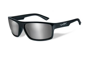 Image of Wiley X WX Peak Bifocal Prescription Sunglasses, Gloss Black Frame, ACPEA01FBI