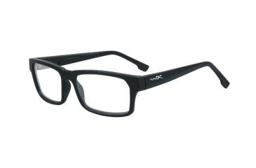 Image of Wiley X WX Profile Single Vision Prescription Eyeglasses, Matte Black Frame, WSPRF01SV