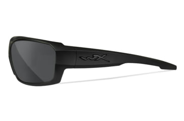 Image of Wiley X WX Rebel Sunglasses, Matte Black Frame, Alt Grey Lens, ACREB08ALT
