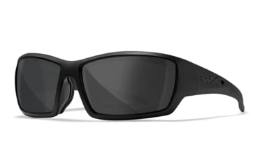Image of Wiley X WX Shadow Sunglasses, Matte Black Frame, Alt Grey Lens, CCSHA01ALT