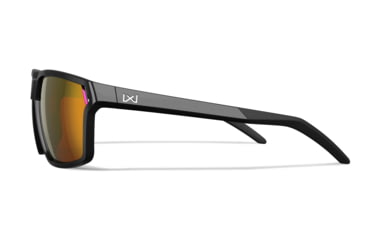 Image of Wiley X WX Sierra Sunglasses, Gloss Black Frame, Sierra Captivate Red Mirror Lens, AC6SRA06
