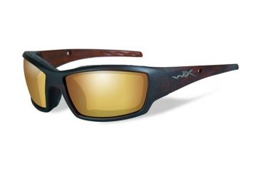 Image of Wiley X WX Tide Progressive Prescription Sunglasses, Matte Hickory Brown Frame, CCTID04FPR