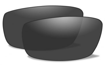 Image of Wiley X Zak Replacement Parts - Polarized Smoke Grey Lens, LENS ONLY ACZAKP