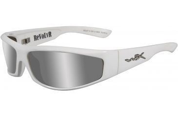 Image of Wiley X Revolvr - Silver Flash/Bronze Tint Lenses w/ Pearl White Frame SSREV3
