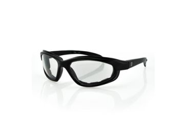 Image of Zan Headgear Arizona Sunglass, Shiny Black Frame, Clear Lens EZAZ001C