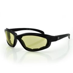 Image of Zan Headgear Arizona Sunglass, Shiny Black Frame, Yellow Lens EZAZ001Y