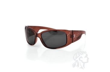 Image of Zan Headgear Boise Sunglass, Smoked Lens, Crystal Brown Frame EZBE02