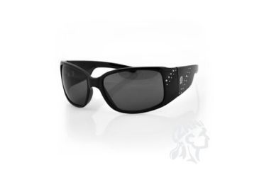 Image of Zan Headgear Boise Sunglass, Smoked Lens, Shiny Black Frame EZBE01
