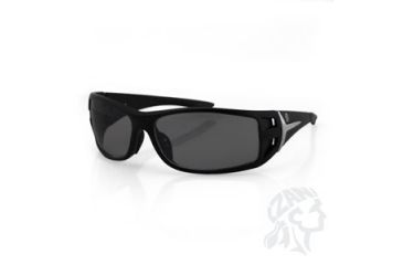 Image of Idaho Sunglass, Shiny Black Frame, Smoked Lenses, One Size Fits Most