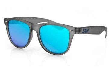 Image of Zanheadgear Minty Sunglass,Matte Gray Frame,Smoked Blue Mirror Lense, Gray, One Size Fits Most EZMT03