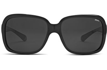 Image of Zeal Optics Hadley Womens Sunglasses, Black Gloss Frame and Polarized Dark Grey Lens 10413