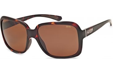Image of Zeal Optics Hadley Womens Sunglasses, Oak Tortoise Frame and Polarized Copper Lens 10412