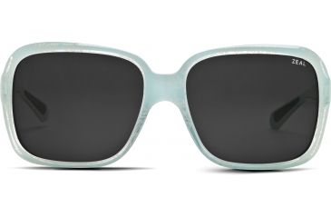 Image of Zeal Optics Hadley Womens Sunglasses, Sky Blue Gloss Frame and Polarized Dark Grey Lens 10411