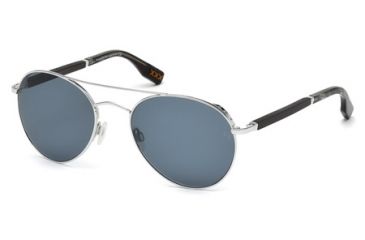 Image of Zegna Couture ZC0002 Sunglasses - Shiny Rhodium Frame Color