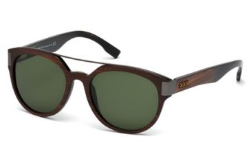 Image of Zegna Couture ZC0004 Sunglasses - Dark Brown Frame Color