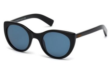 Image of Zegna Couture ZC0009 Sunglasses - Shiny Black Frame Color