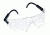 3M Lexa Fighter Protective Eyewear,Black Temple,Clear Lens,Medium,Bulk,10/box,10 boxes/case, 15152-00000-100
