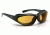 7 Eye Bora AirShield Sunglasses,Charcoal Frame,SharpView Yellow Lens,L-XL 140343