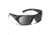 7-Eye Clay Active Lifestyle Sunglasses, Matte Black Frame, SharpView Polarized Gray PC, 870153