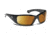 7 Eye Taku Full Wrap Sunglasses, Glossy Black Frame, Re-ACT NXT Polarized Copper HP Lens 570557