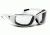 7 Eye Taku Plus/ SharpView Sunglasses Clear Lens, Glacier White Frame, S-L 270040