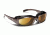 7eye 164442 Churada Single Vision Sunglasses Airshield Brown Crystal Frames