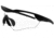 A7 Defense Atlas Eye Protection System Safety Glasses, Clear Lens, Black Frame, A7ATLASC