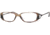 AK Anne Klein AK8048-127-4915 Eyeglasses with Non-Rx Lenses 49 mm Lense Diameter / Beige Horn Frame w/Non-Rx Lenses