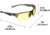 Allen Outlook Shooting Safety Glasses, Smoke Frame, Yellow Lenses, One Size, 2382