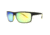 Anarchy Turmoil Sunglasses, Crystal/Matte Black Frame, Smoke with Green and Yellow Mirror Lens, 10237490.QTM