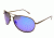 Angler Eyes AE 2 Sunglasses, Matte Dark Gun Frame, Smoke Polarized with Blue Mirror Flash Lens, 10211025.FGX