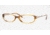 Anne Klein Eyeglass Frames AK8081, Amber Sheer Frame w/Non Rx 48 mm Diameter Lenses