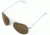 AO Flight Gear II, Silver, HC Brown Lens, Wire Spatula Temple, 55mm Lens - Sm/Med 