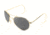 AO II 8-Base Sunglasses, Gold, Comfort Cable, Gray Poly Lens, 58mm, Large G-CCP-CC-58