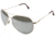 AO II 8-Base Sunglasses, Gold, Comfort Cable, Silver Mirror Lens, 58mm, Large G-SMP-CC-58