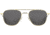 AO Original Pilot Sunglasses, Gold Frame, 52 mm Gray SkyMaster Glass Lenses, Standard Temple, Polarized, 738921549406
