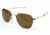 AO Original Pilot Sunglasses, Bayonet, Gold Frame, Amber Glass Lens, 57mm, 30170