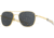 AO Original Pilot Sunglasses, Gold Frame, 52 mm True Color Gray AOLite Nylon Lenses, Bayonet Temple, Polarized, OP-152BTCLGYN-P