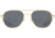AO Original Pilot Sunglasses, Gold Frame, 52 mm True Color Gray AOLite Nylon Lenses, Bayonet Temple, Polarized, OP-152BTCLGYN-P