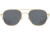 AO Original Pilot Sunglasses, Gold Frame, 57 mm True Color Gray SkyMaster Glass Lenses, Bayonet Temple,OP-157BTCLGYG