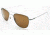 AO Original Pilot Sunglasses, Matte Chrome, Wire Spatula, Amber Glass Lens, 55mm MC-CG-WS-55