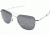 AO Original Pilot Sunglasses, Bayonet, Silver Frame, CC Gray Poly Lens, 52mm, 30044