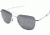 AO Original Pilot Sunglasses, Bayonet, Silver Frame, True Color Gray Glass Lens, 55mm, 30190