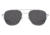 AO Original Pilot Sunglasses, Silver Frame, 55 mm True Color Gray SkyMaster Glass Lenses, Bayonet Temple, Polarized, 738921549918