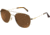 AO Original Pilot Sunglasses, Wire Spatula, Gold Frame, HC Amber Poly Lens, Polarized, 55mm, 32252