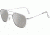 AO Original Pilot Sunglasses, Wire Spatula, Matte Chrome Frame, Silver Mirror Lens, 52mm, 32312