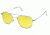 AO Original Pilot Sunglasses, Wire Spatula, Matte Chrome Frame, Yellow Lens, 57mm, 30274