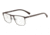 Armani EA1079 Prescription Eyeglasses, 53mm, Brown Rubber/Matte Gunmetal, EA1079-3132-53-SV