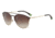Armani EA2052 Sunglasses 318213-56 - Mt Dark Brown/pale Gold Frame, Brown Gradient Lenses