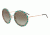 Armani EA2054 Sunglasses 31678E-55 - Pink Gold Frame, Green Gradient Lenses